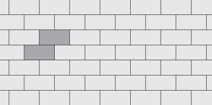 12×24″ (300x600mm) Running Bond
